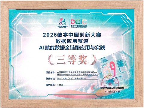 2026数字中国创新大赛数据应用赛道 三等奖